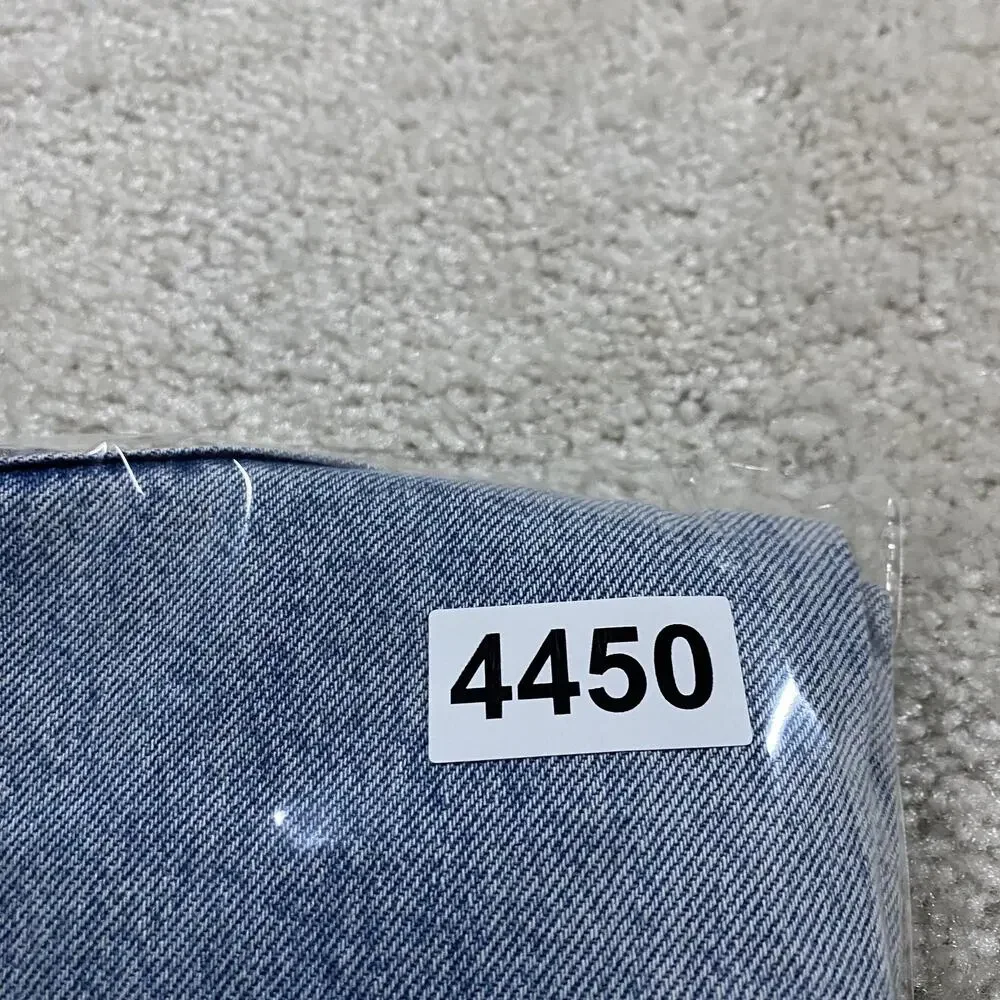 Levis 501 '93 Selvedge Jeans Mens 36x29 Blue Light Wash Straight Leg Premium